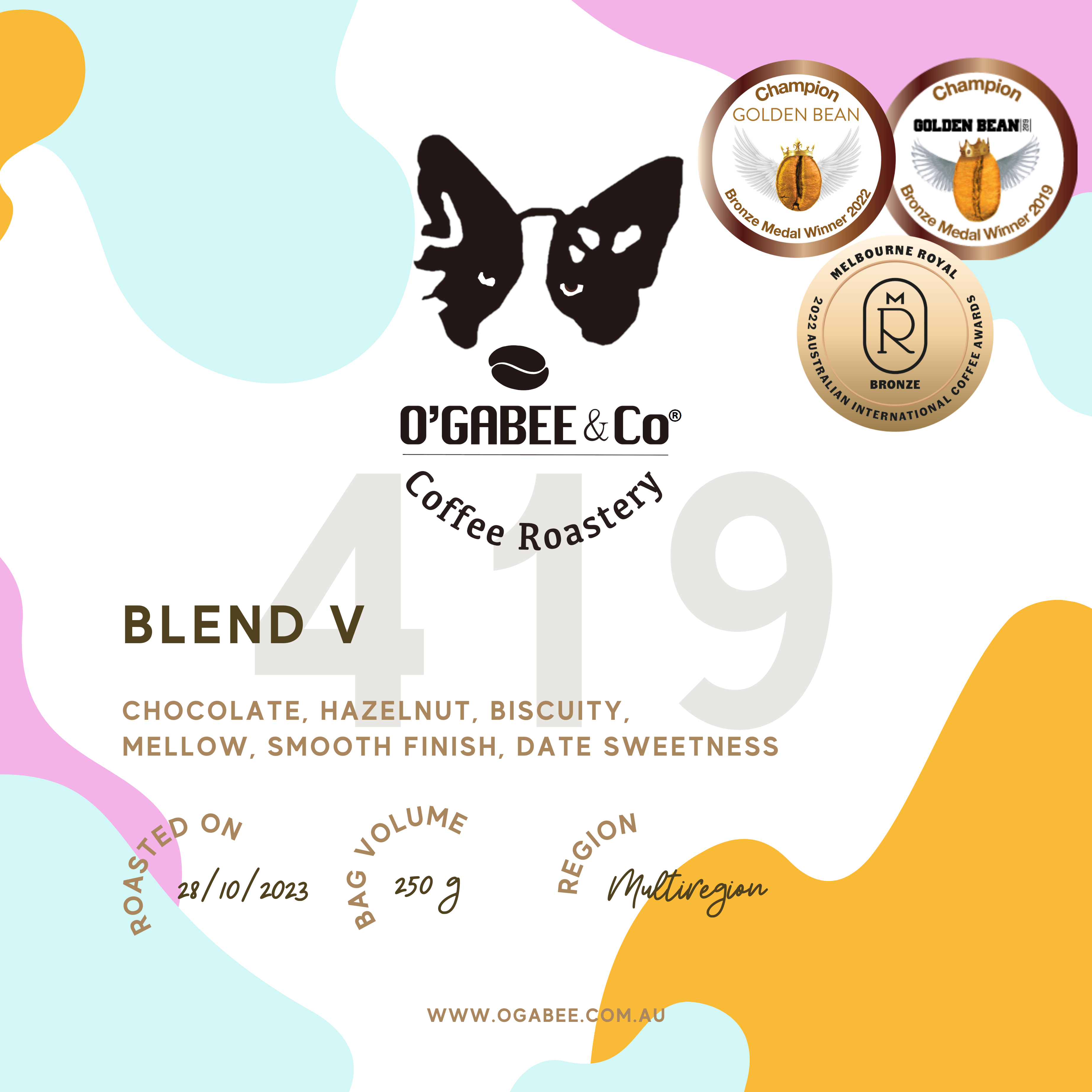 O'GaBee Blend V (GaBee 419) - O'GaBee & Co Coffee Roastery