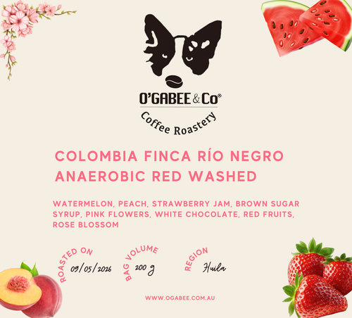 Colombia Finca Río Negro Anaerobic Red Washed - O'GaBee & Co Coffee Roastery