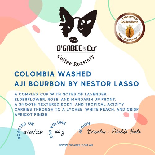 Colombia Aji Bourbon By Nestor Lasso - O'GaBee & Co Coffee Roastery
