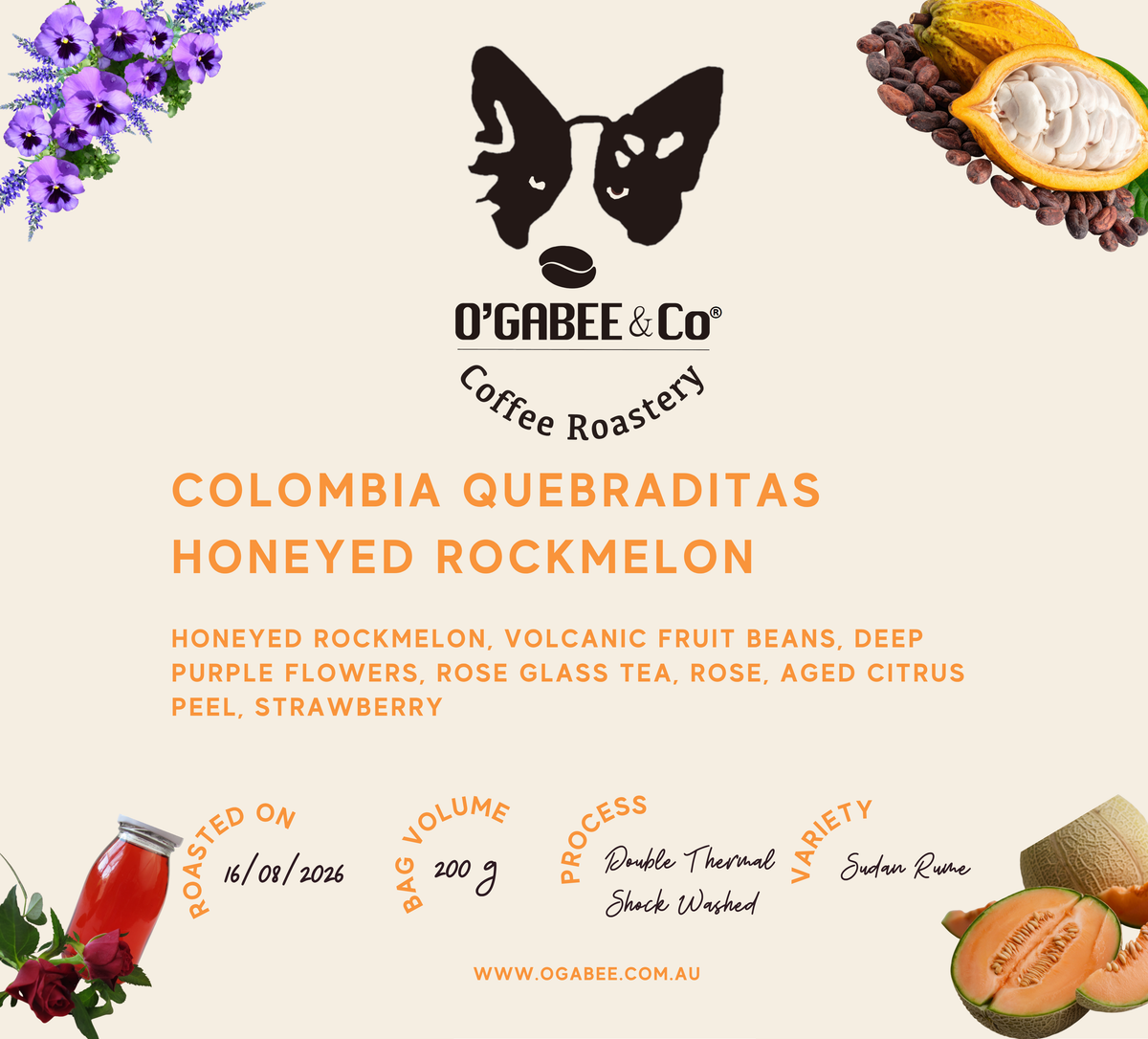 Colombia Quebraditas Honeyed Rockmelon